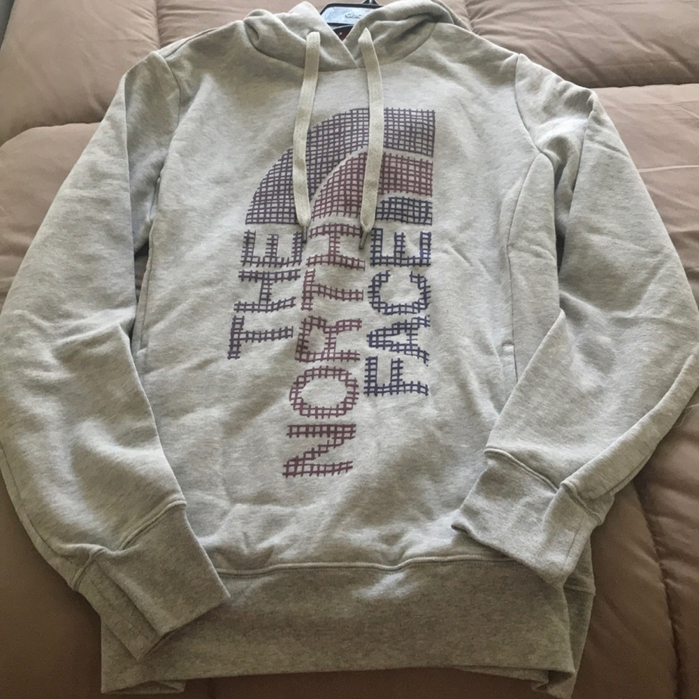 Gray North Face Hoodie
